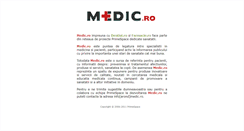Desktop Screenshot of medic.ro