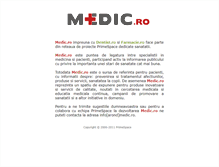 Tablet Screenshot of medic.ro