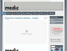 Tablet Screenshot of medic.com.eg